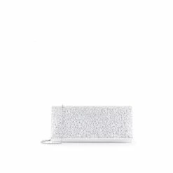 Hot Sale 👍 Paradox London Satin &apos;Darbie&apos; Crystal Clutch Bag For Female 🔔