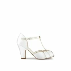 Best deal 💯 Paradox London Satin &apos;Chandler&apos; High Heel T-bar 🩴 Sandals For Female 🎁