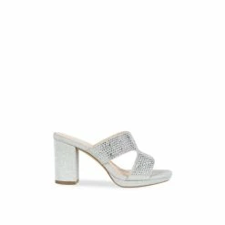 Wholesale ✨ Paradox London Glitter Wide Fit &apos;Patsy&apos; Platform Mule 🩴 Sandals For Female 🛒