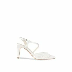 Hot Sale 👍 Paradox London Lace &apos;Flora&apos; High Heel Open Court 👟 Shoes For Female 🎁