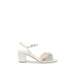 Wholesale โจ Paradox London Satin 'Holden' Wide Fit Mid Block Heel Ankle Strap ๐ฉด Sandals For Female ๐ฅ