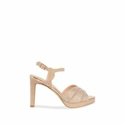 Best deal ⌛ Paradox London Glitter &apos;Roxanne&apos; Platform Ankle Strap 🩴 Sandals For Female 😍