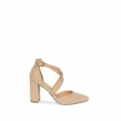 Flash Sale 👍 Paradox London Glitter &apos;Reagan&apos; High Heel Cross Strap Open Waist Court 👟 Shoes For Female 🌟